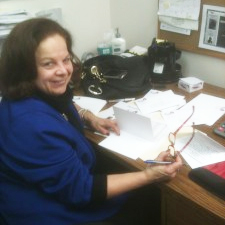 Long-time volunteer Paula Lettice hard at work at the 2012 GSH Phoneathon.