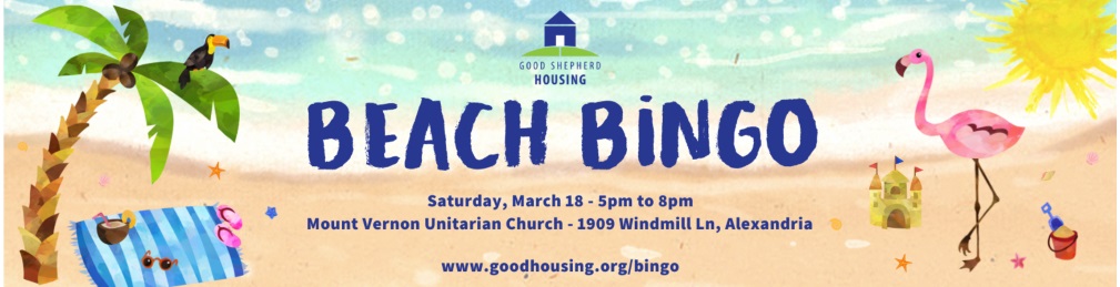 Beach Bingo at the Mt Vernon Unitarian Church March 18, 2023