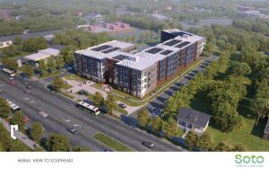 Renderings of Franconia Governmental Center redevelopment (image via Fairfax County government/Soto Architecture & Urban Design)
